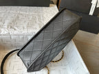 CHANE - School Memory Top Handle Flap Bag Quilted Caviar