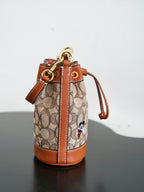 COACH - Disney Mini Dempsey Bucket Bag In Signature Jacquard Mickey Mouse