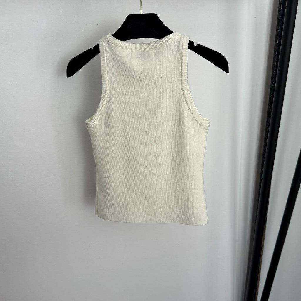 MIU MIU - Cotton knit tank top
