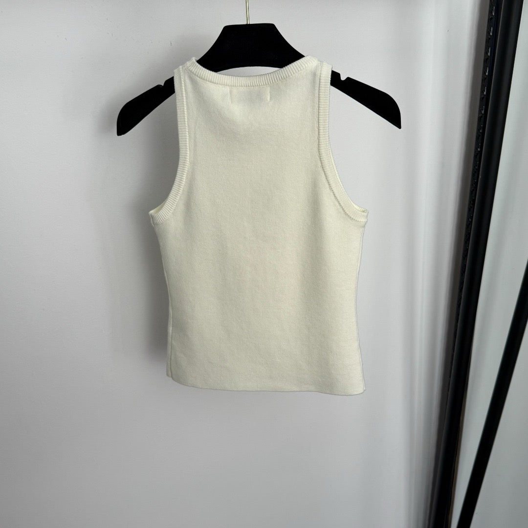 MIU MIU - Cotton knit tank top