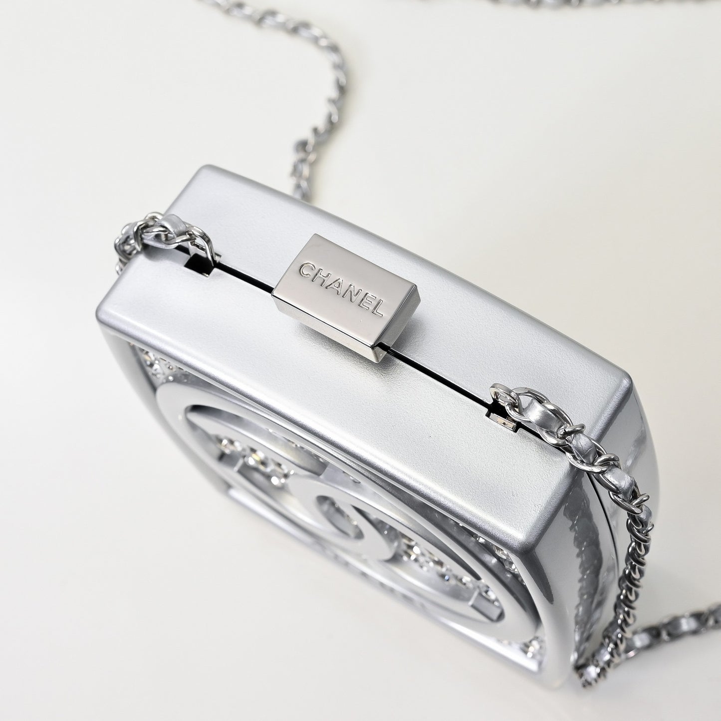 CHANEL -  Micro Metallic Long Shoulder Bag