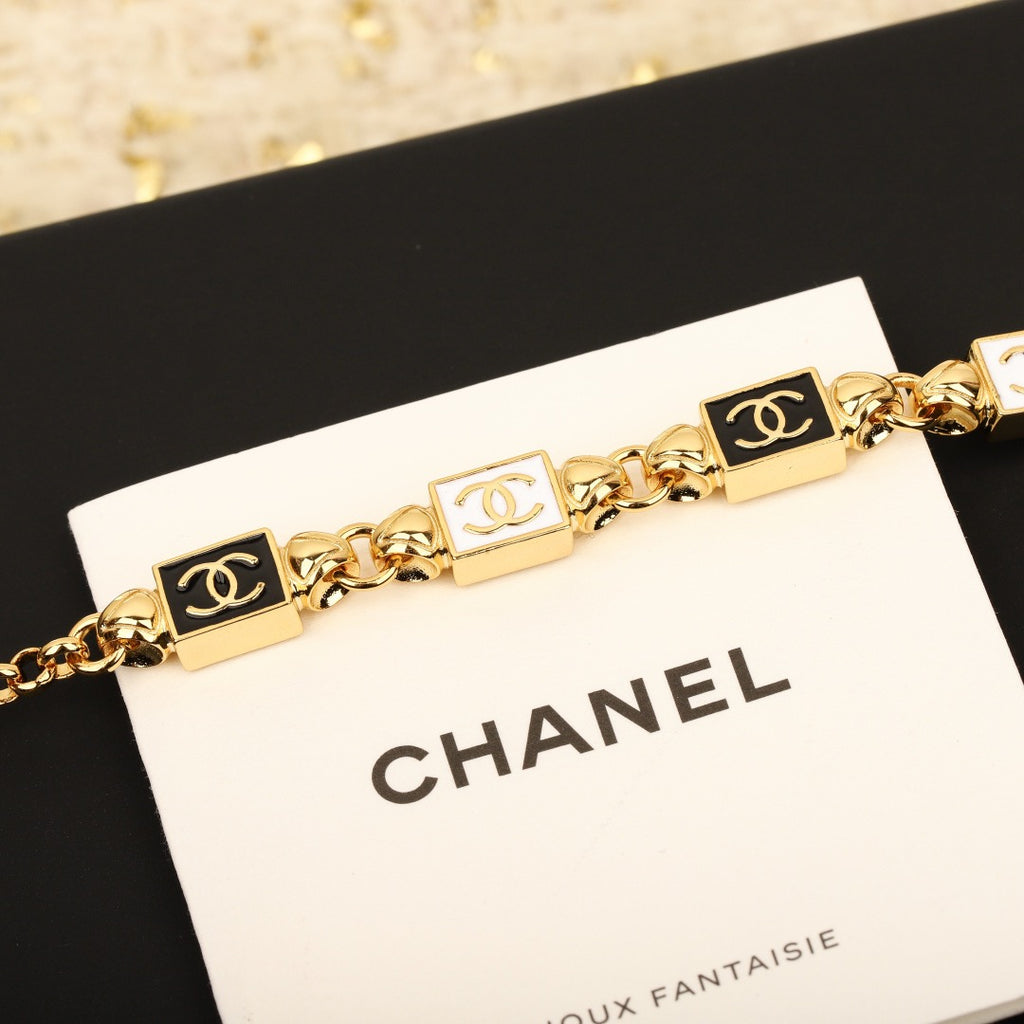 CHANEL - Crystal CC Choker Necklace