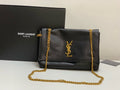 SAINT LAURENT- Black Leather Handbag