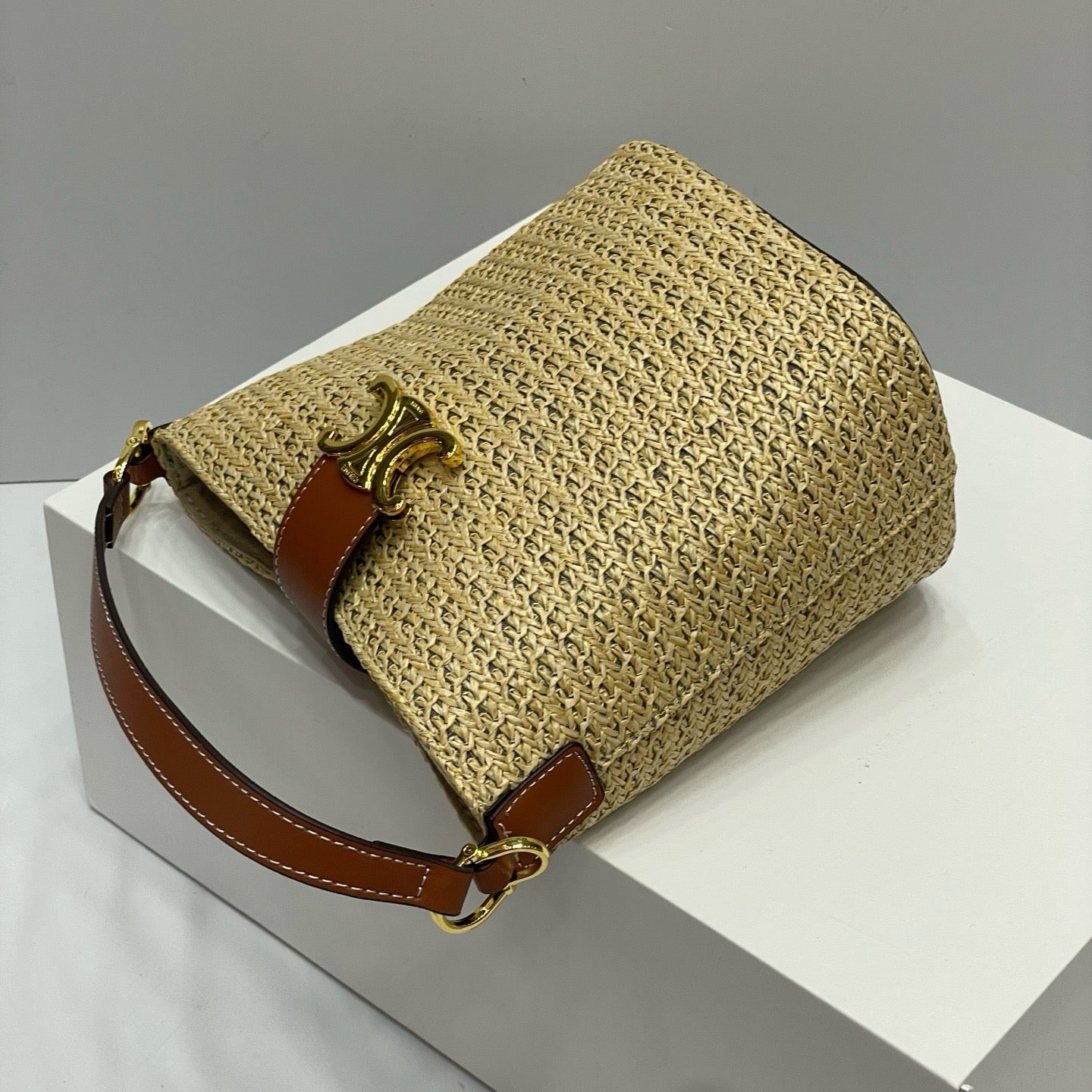 CELIN - MINI BUCKET LOUISE IN RAFFIA