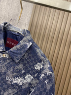 GUCCI  - Retro camouflage monogram print jacket