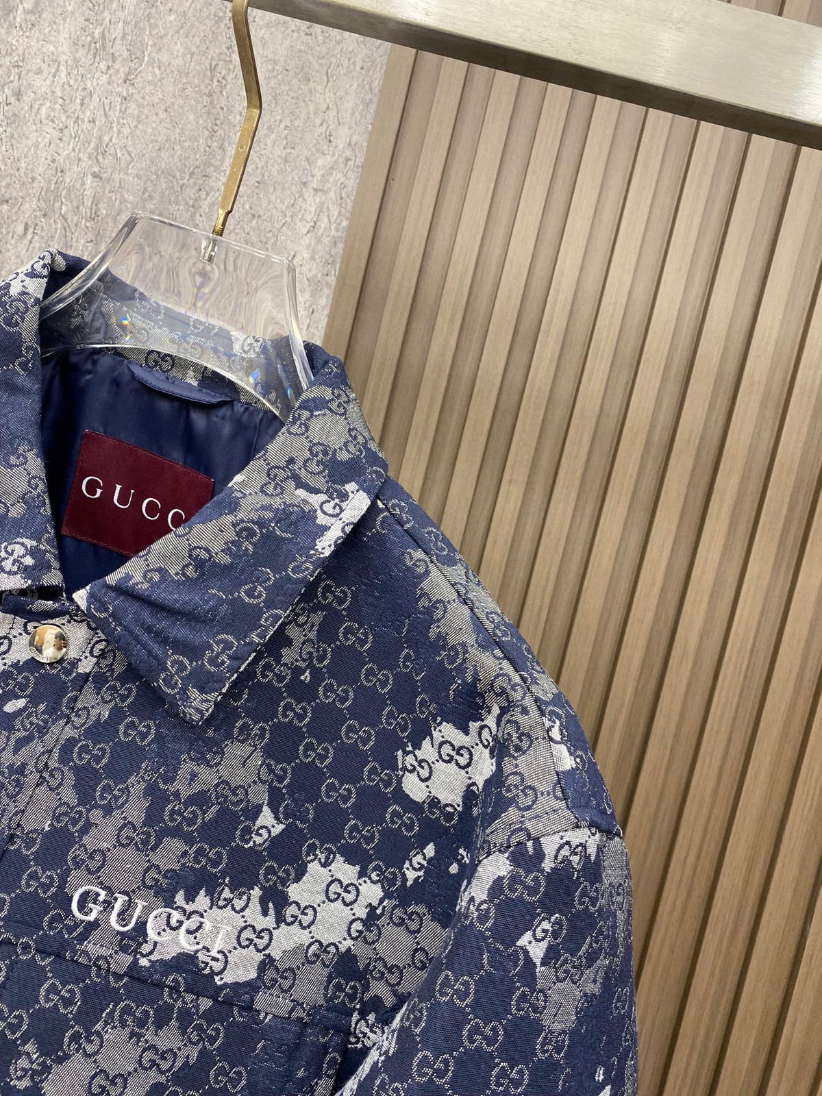 GUCCI  - Retro camouflage monogram print jacket