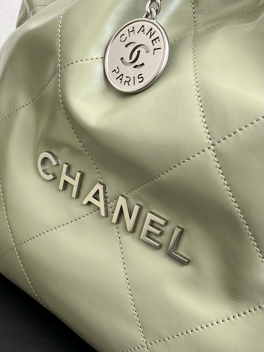 CHANEL - Shiny Calfskin & Gold-Tone Metal