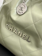 CHANEL - Shiny Calfskin & Gold-Tone Metal