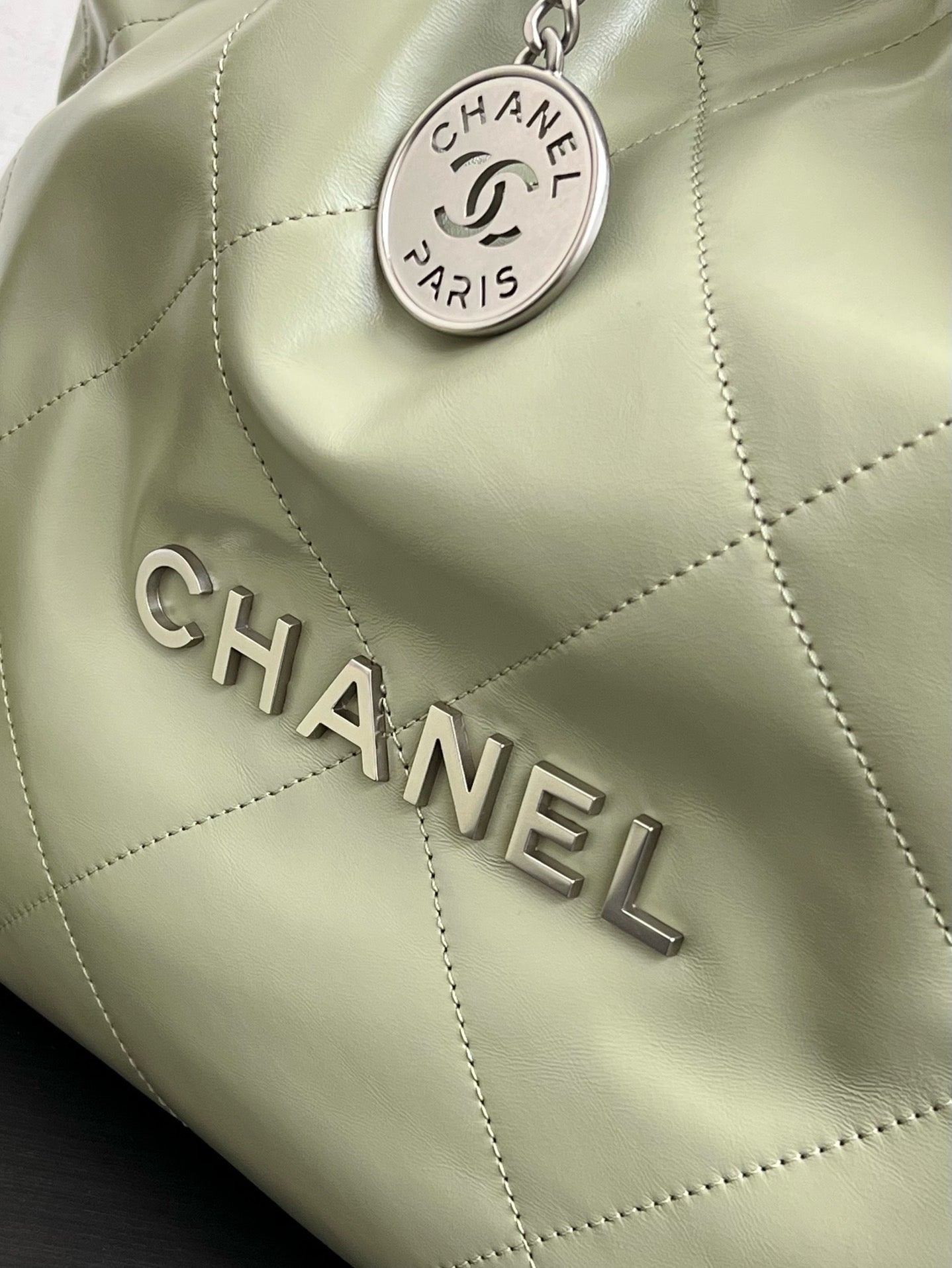 CHANEL - Shiny Calfskin & Gold-Tone Metal