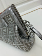FENDI - Women's White Small First Crystal Bag