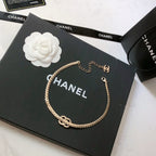 CHANEL - Crystal CC Choker Necklace