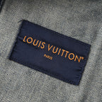 LOUIS VUITTON - Leather-Trim Cropped Denim Jacket