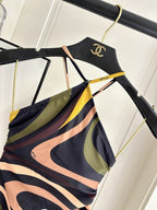 PUCCI - Patterned Halterneck One-Piece Swimsuit