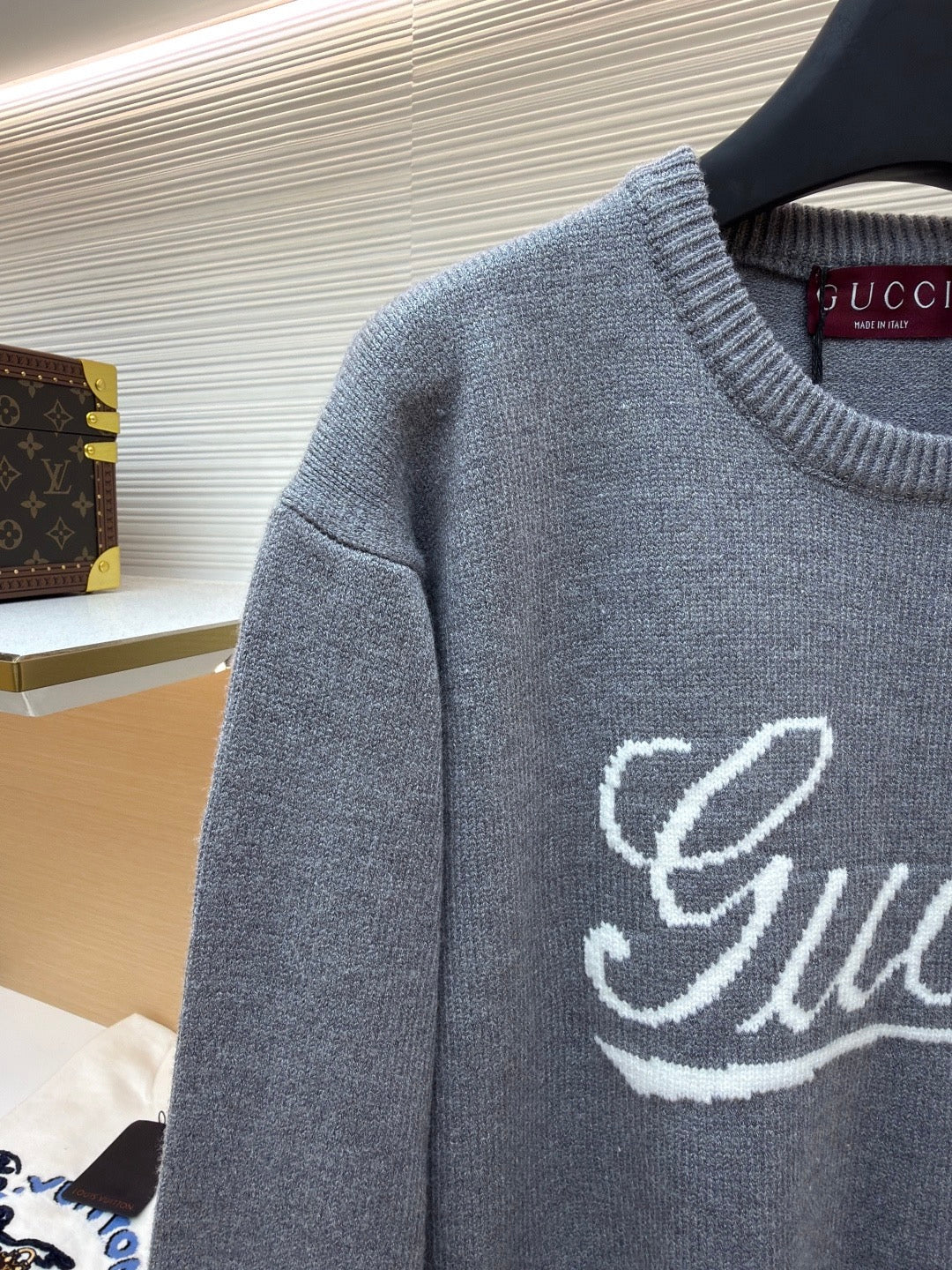 GUCCI  - Knit wool jumper with intarsia unisex