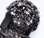 CHANEL - Gold Metal Strass Crystal Sphere Minaudiere Clutch Hardware, 2025