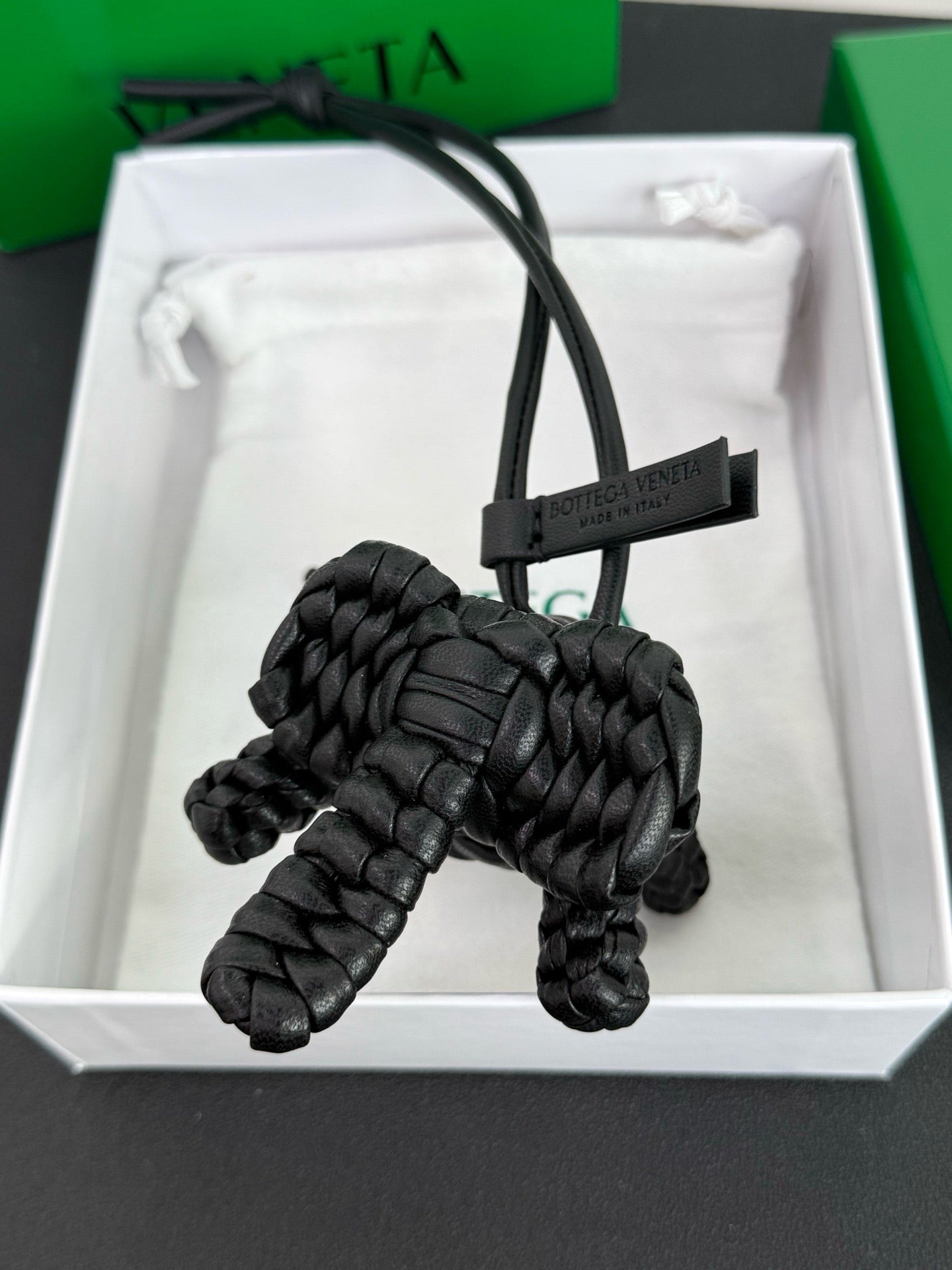BOTTEGA VENETA - Intrecciato Leather Bag Charm