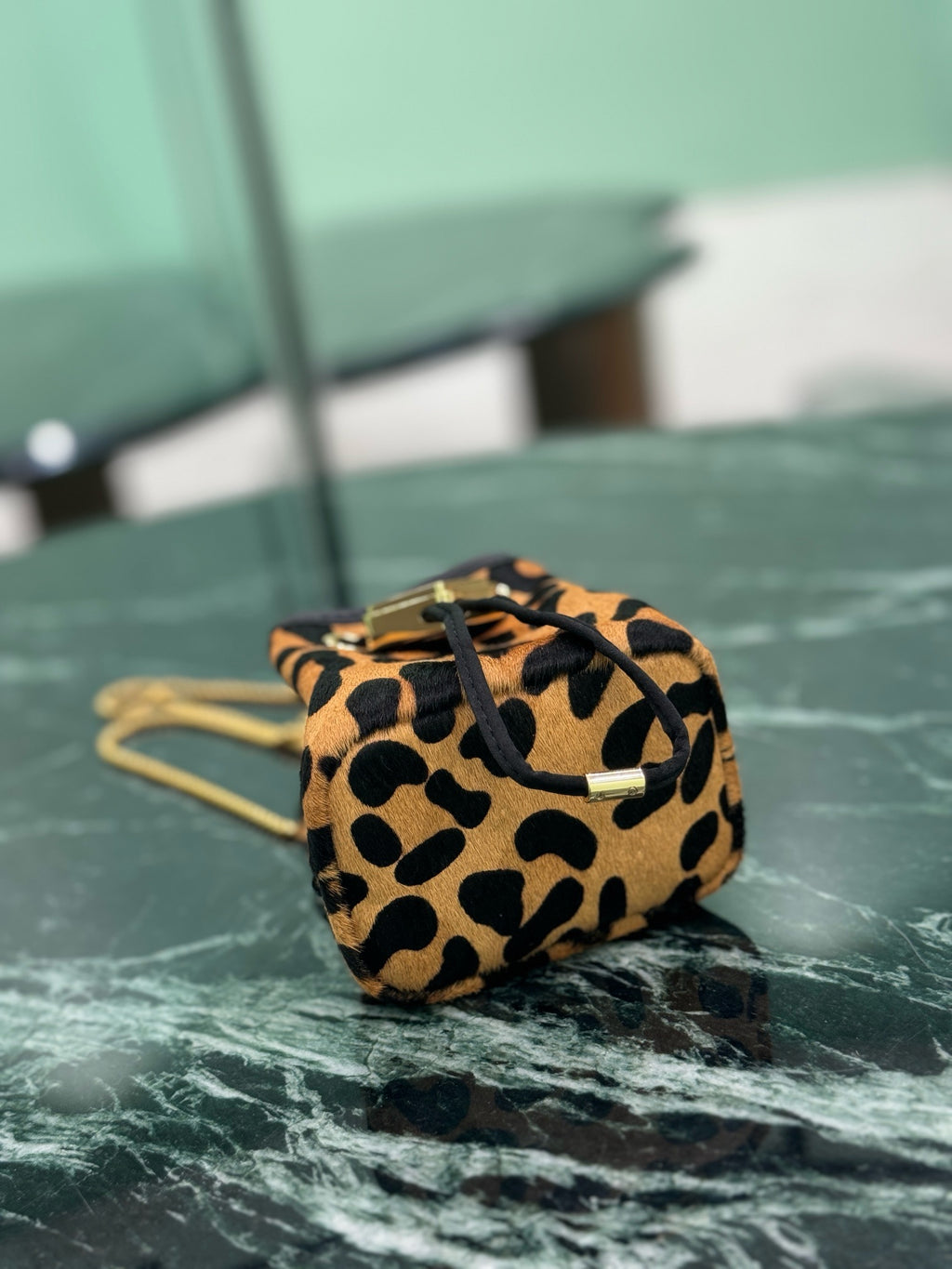 PRADA - animal-print mini bag