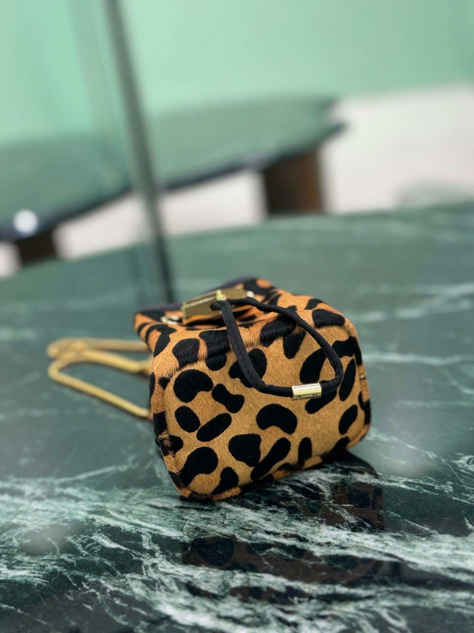 PRADA - animal-print mini bag