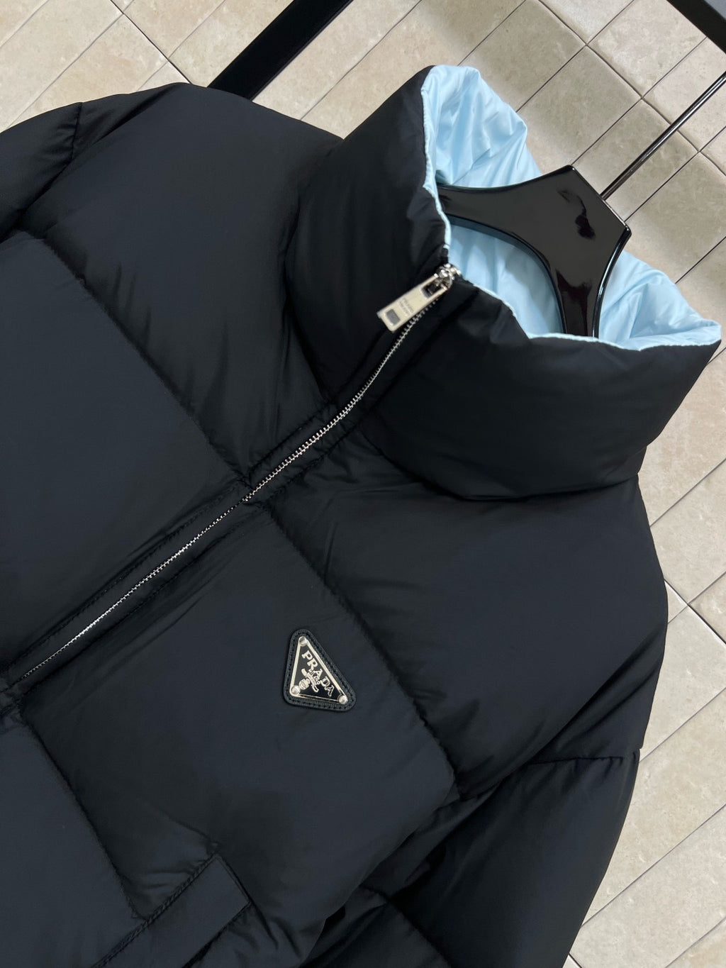 PRADA - Re-Nylon cropped down women’s jacket