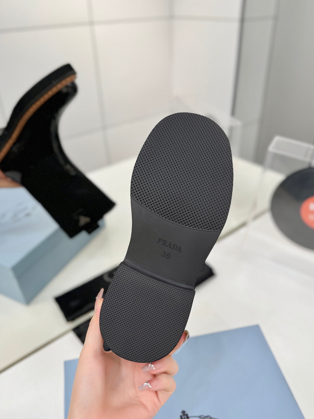 PRADA - Monolith Brushed Leather Chelsea Boot