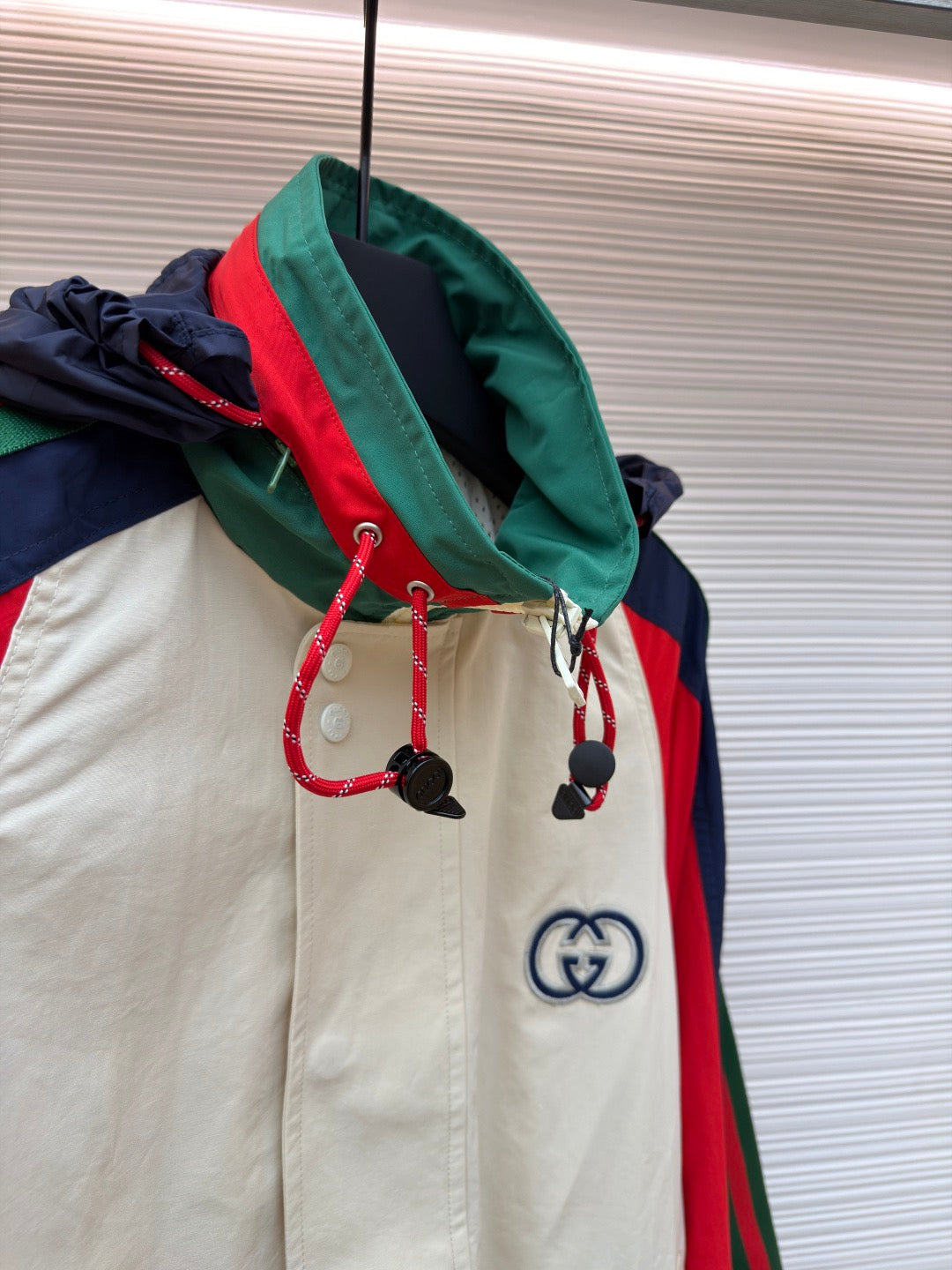 GUCCI  - Men's Red Gg Logo Grg Jacket