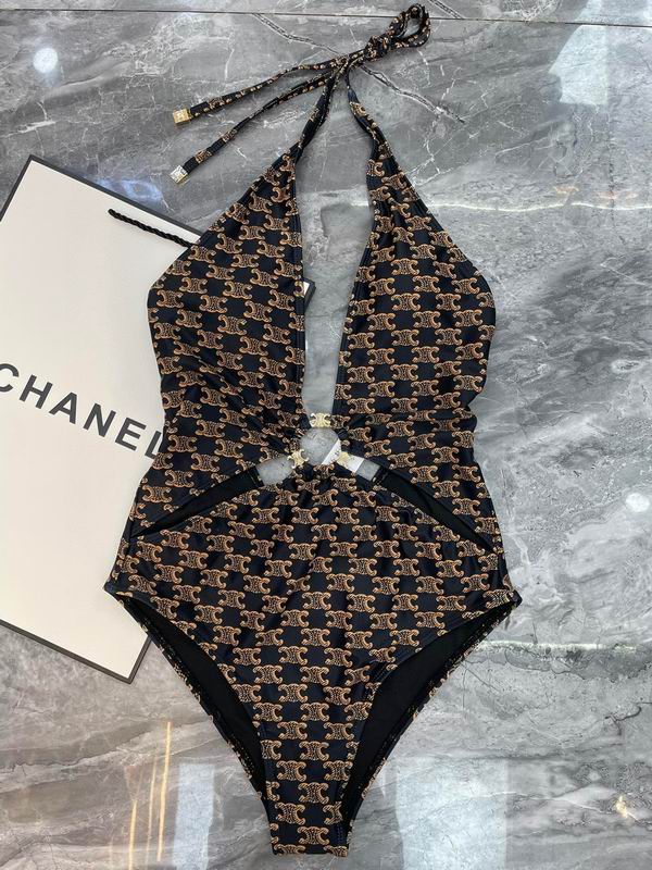 CELINE - SWIMSUIT IN MONOGRAM JERSEY