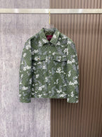 GUCCI  - Retro camouflage monogram print jacket