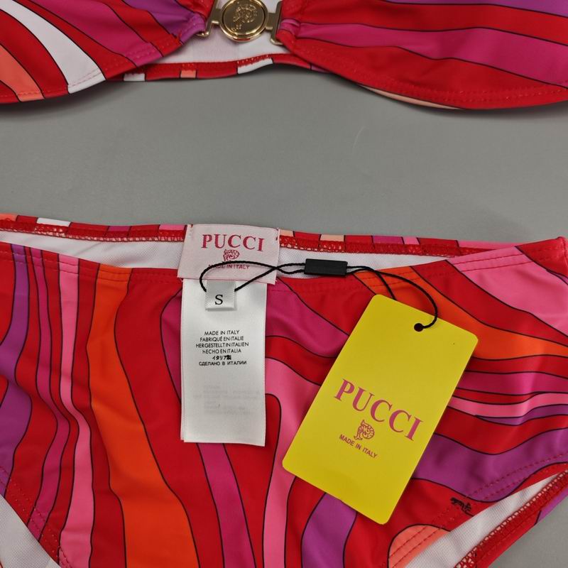 PUCCI - Patterned Halterneck bikini Swimsuit