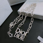 DIOR - Oblique Pendant Necklace