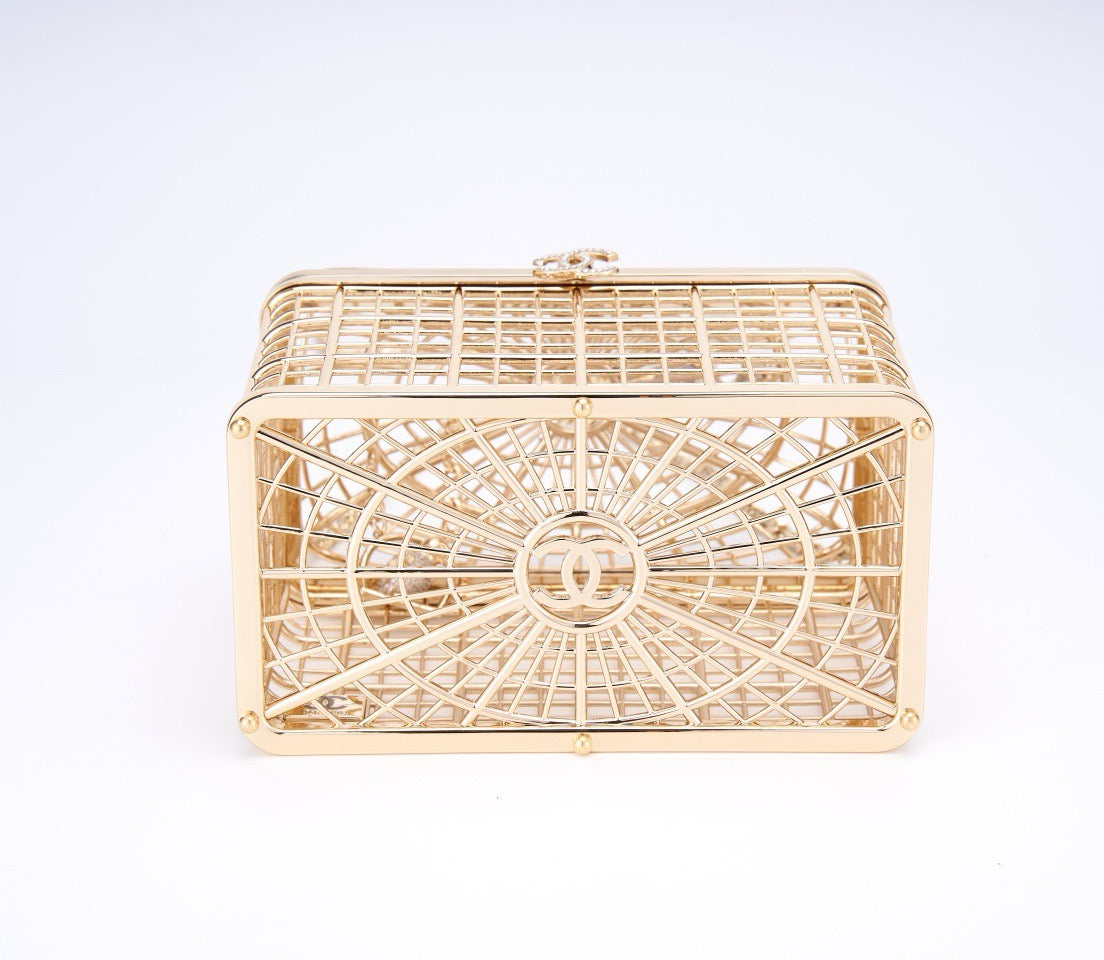 CHANEL - BIRD CAGE BAG RUNWAY EVENING BAG