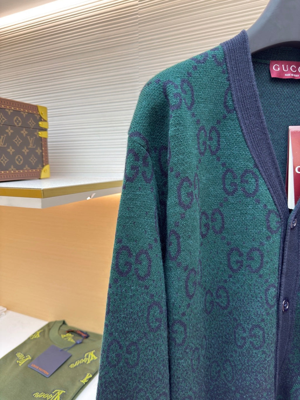 GUCCI  - GG degradé-jacquard cardigan