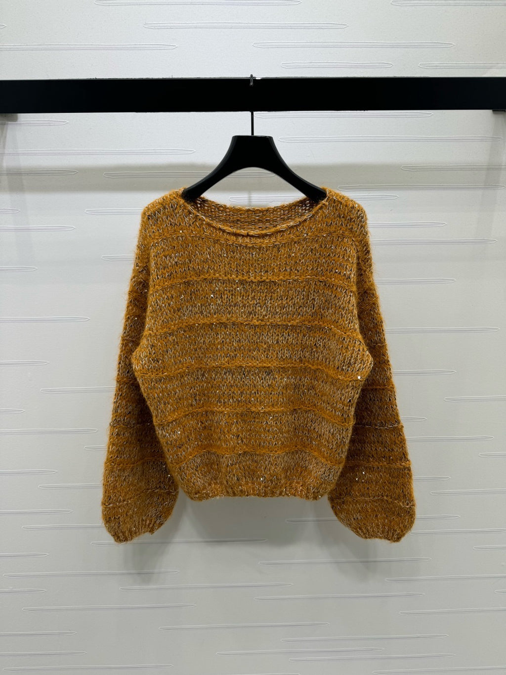 CHANEL - Chanel Boutique CC Logo Vintage Mustard Wool