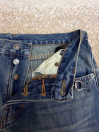 GUCCI - cotton denim pants with horsebit
