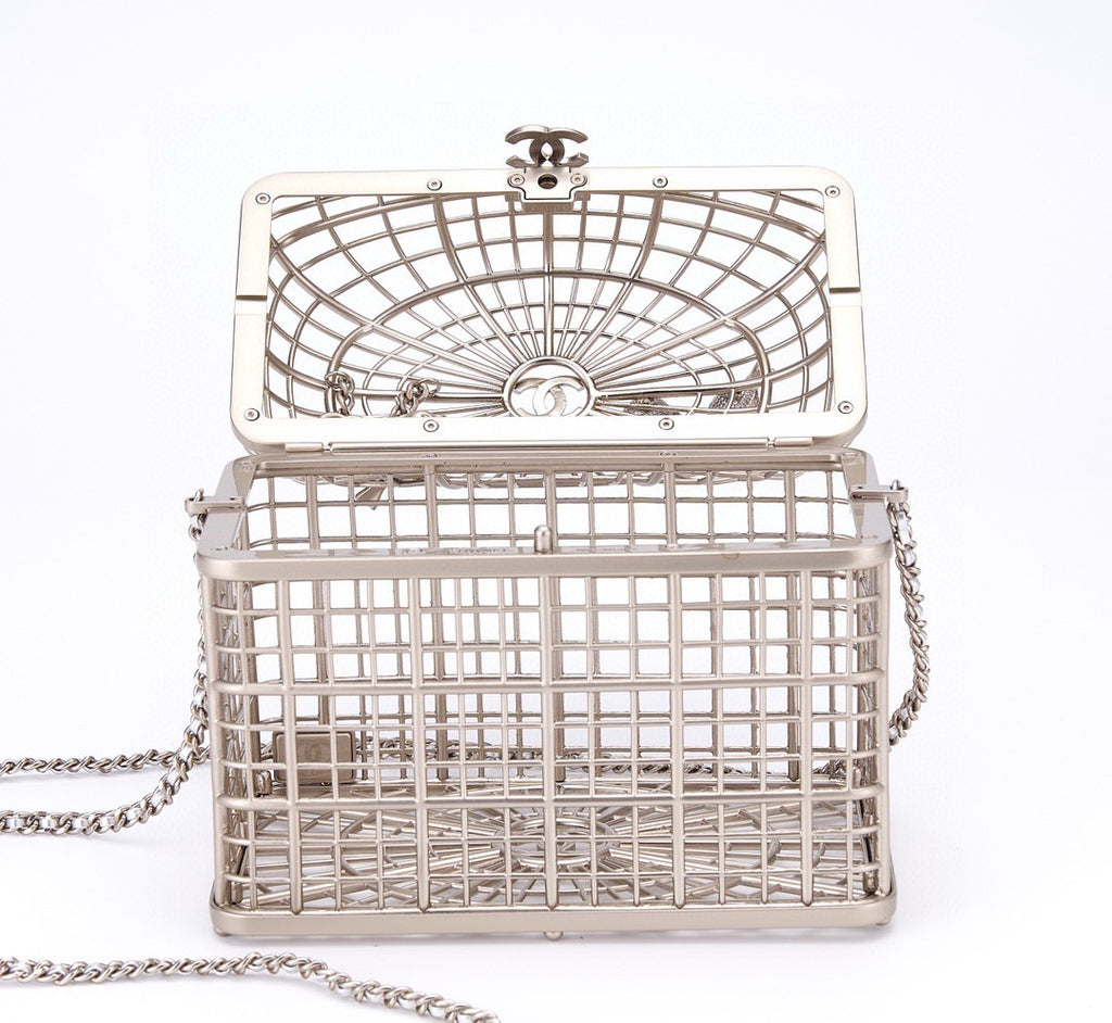 CHANEL - BIRD CAGE BAG RUNWAY EVENING BAG