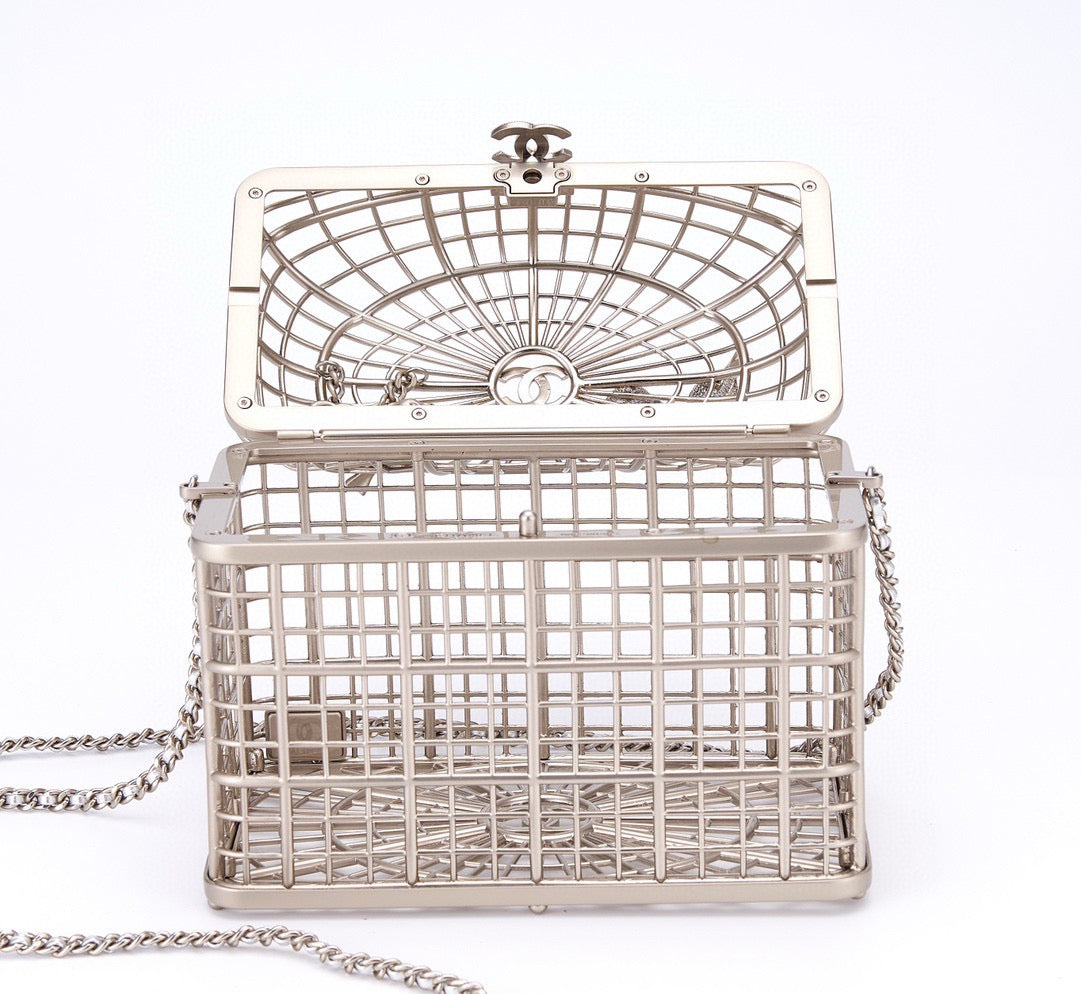 CHANEL - BIRD CAGE BAG RUNWAY EVENING BAG