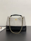 CHANEL - 25A Suede Shopping Bag Grey Small