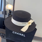 CHANEL - trimmed raffia sun hat