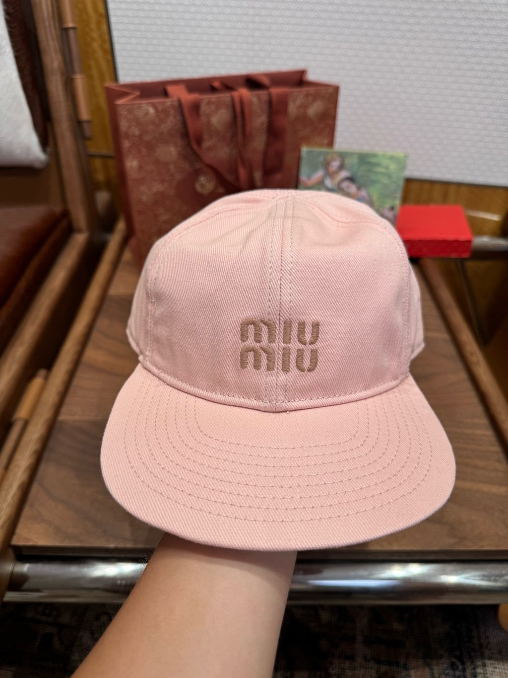 MIU MIU - Denim baseball cap