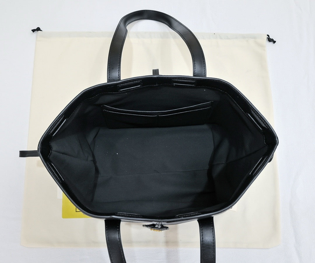 FENDI - Brown FF jacquard leather bag