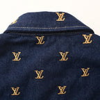 LOUIS VUITTON - Upcycled Denim Varsity Jacket