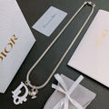 DIOR - Oblique Pendant Necklace