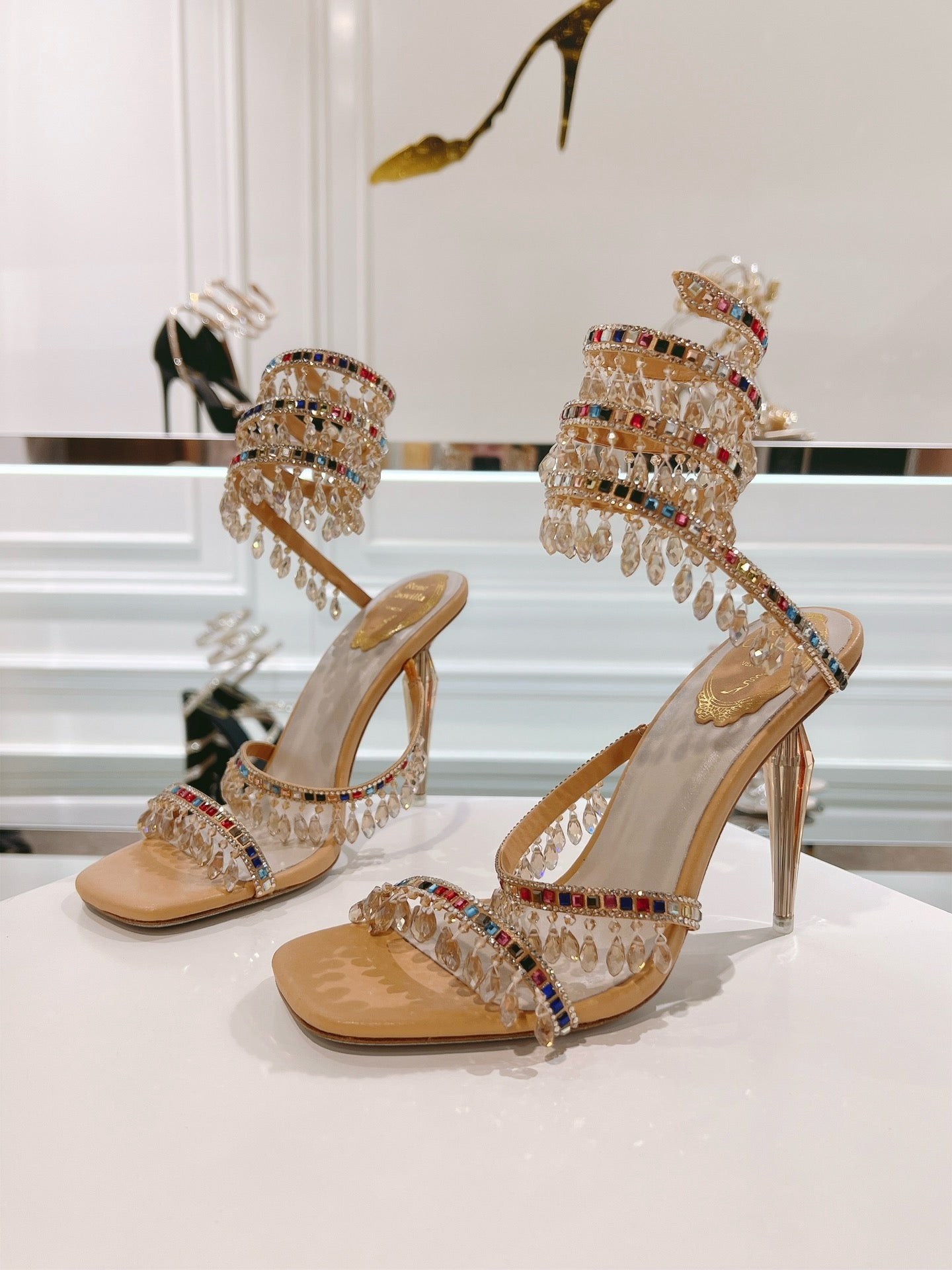 RENE CAOVILLA - CHANDELIER  SANDAL