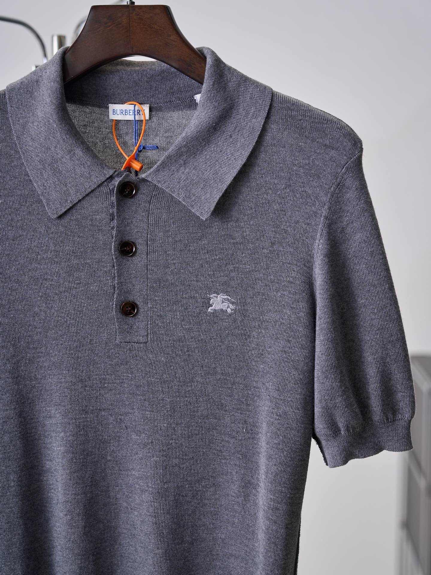 BURBERRY - Cashmere Polo Shirt