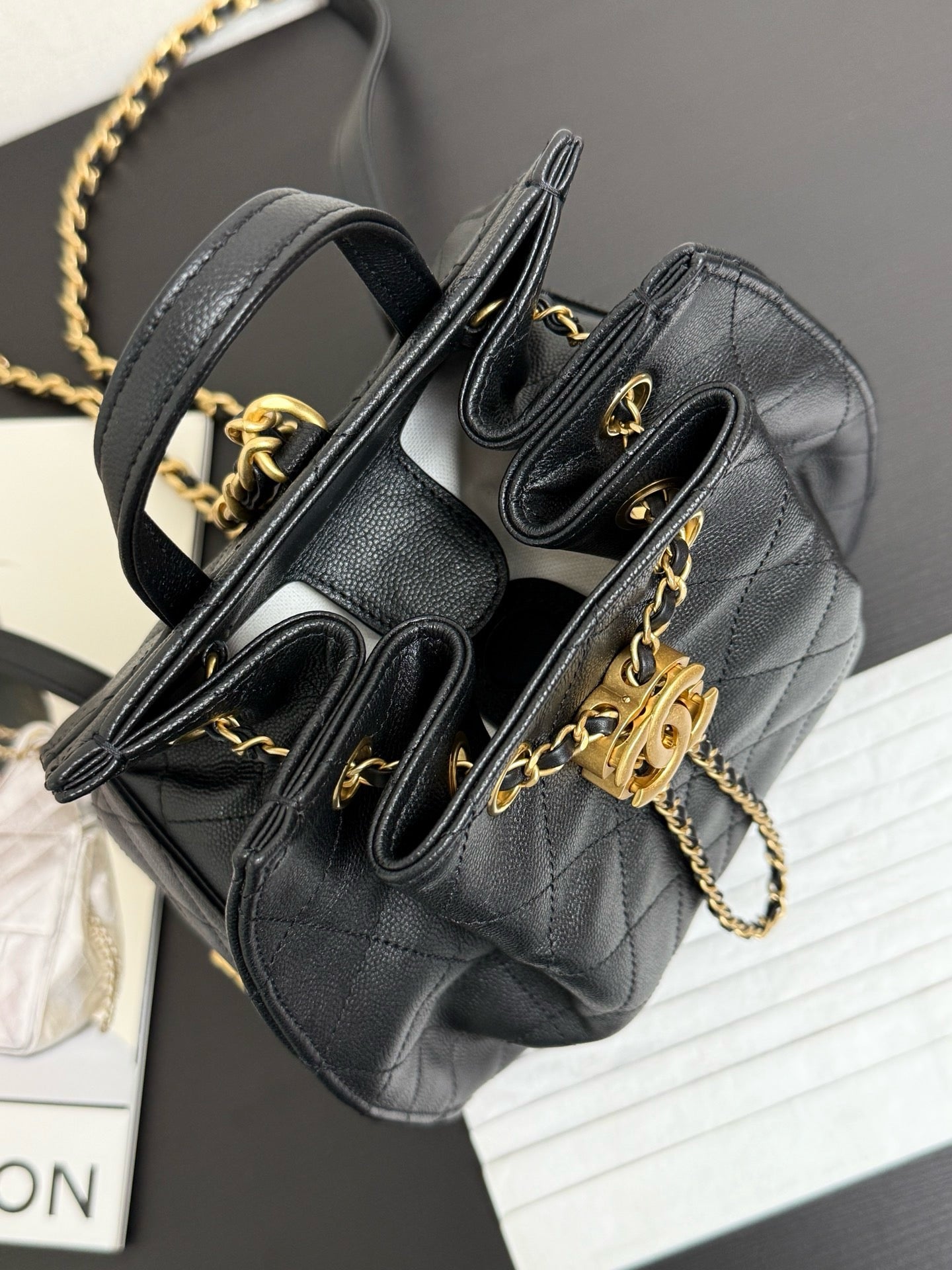 CHANEL - Chanel Mini Caviar Urban Spirit Backpack