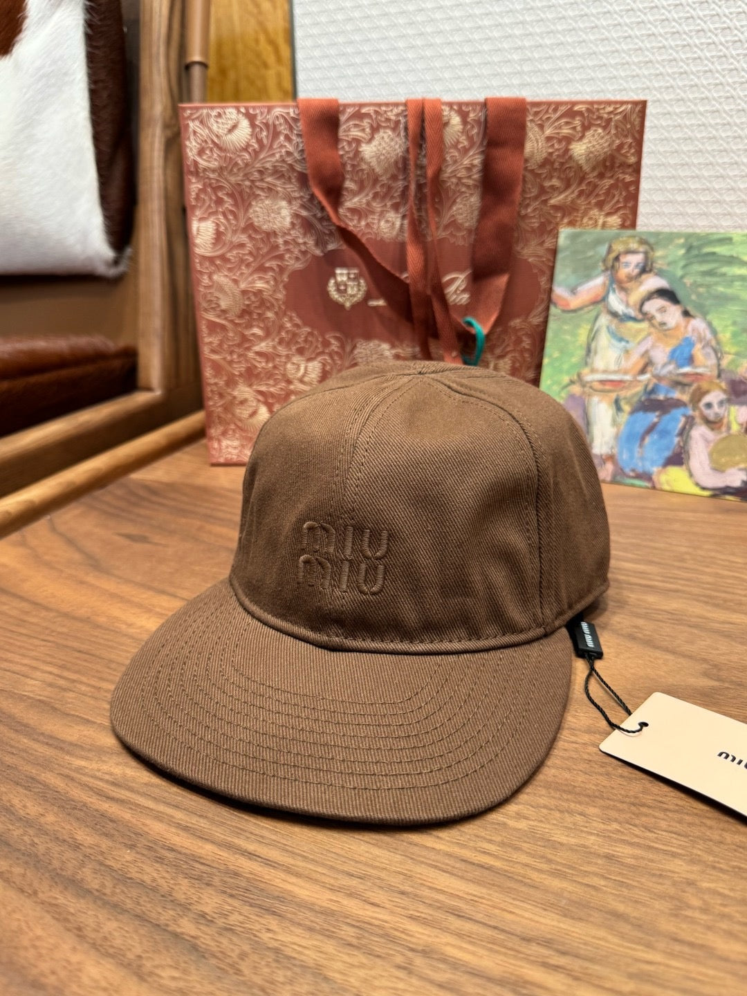 MIU MIU - Denim baseball cap