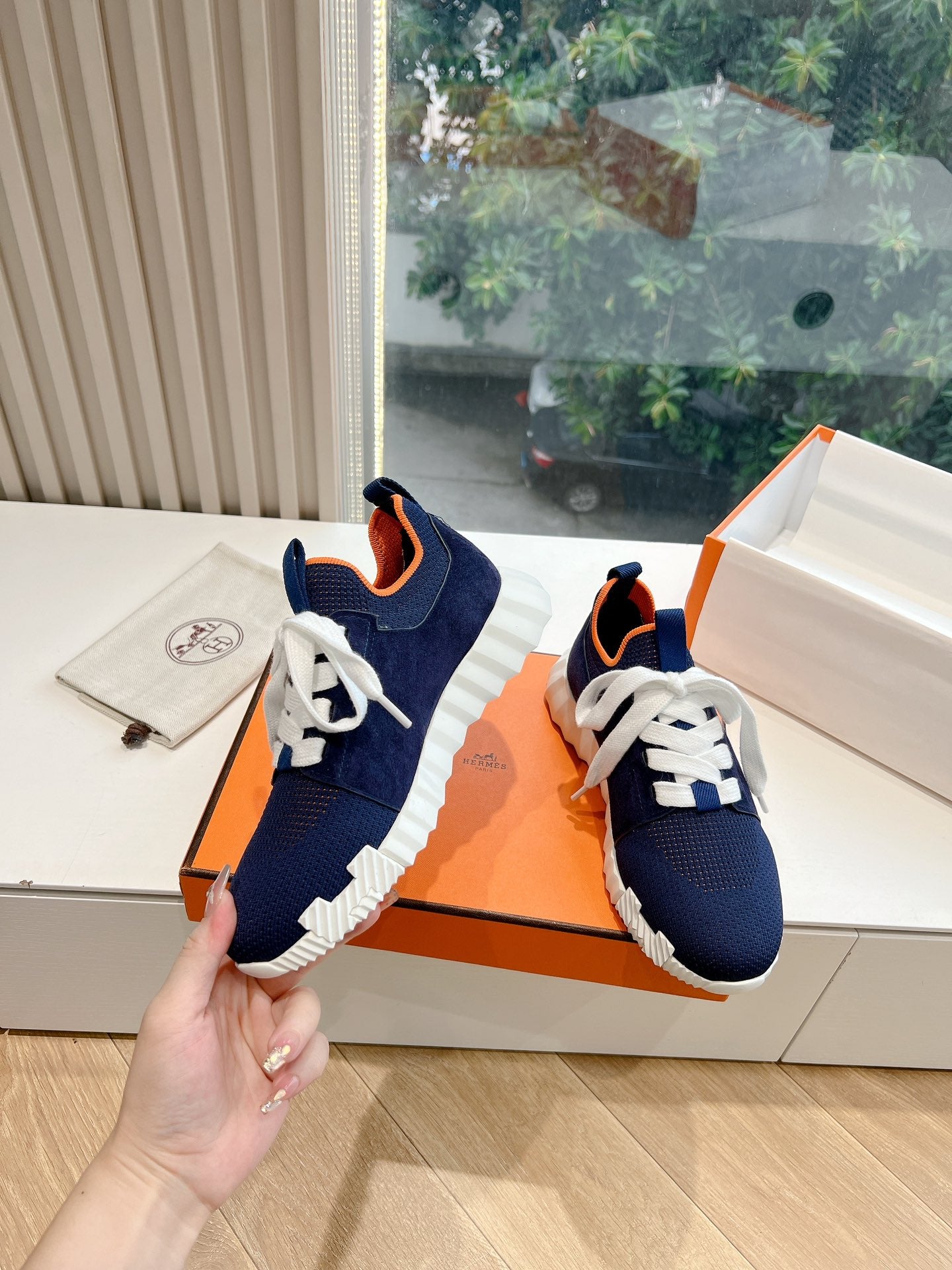 HERMES - Napa sneakers