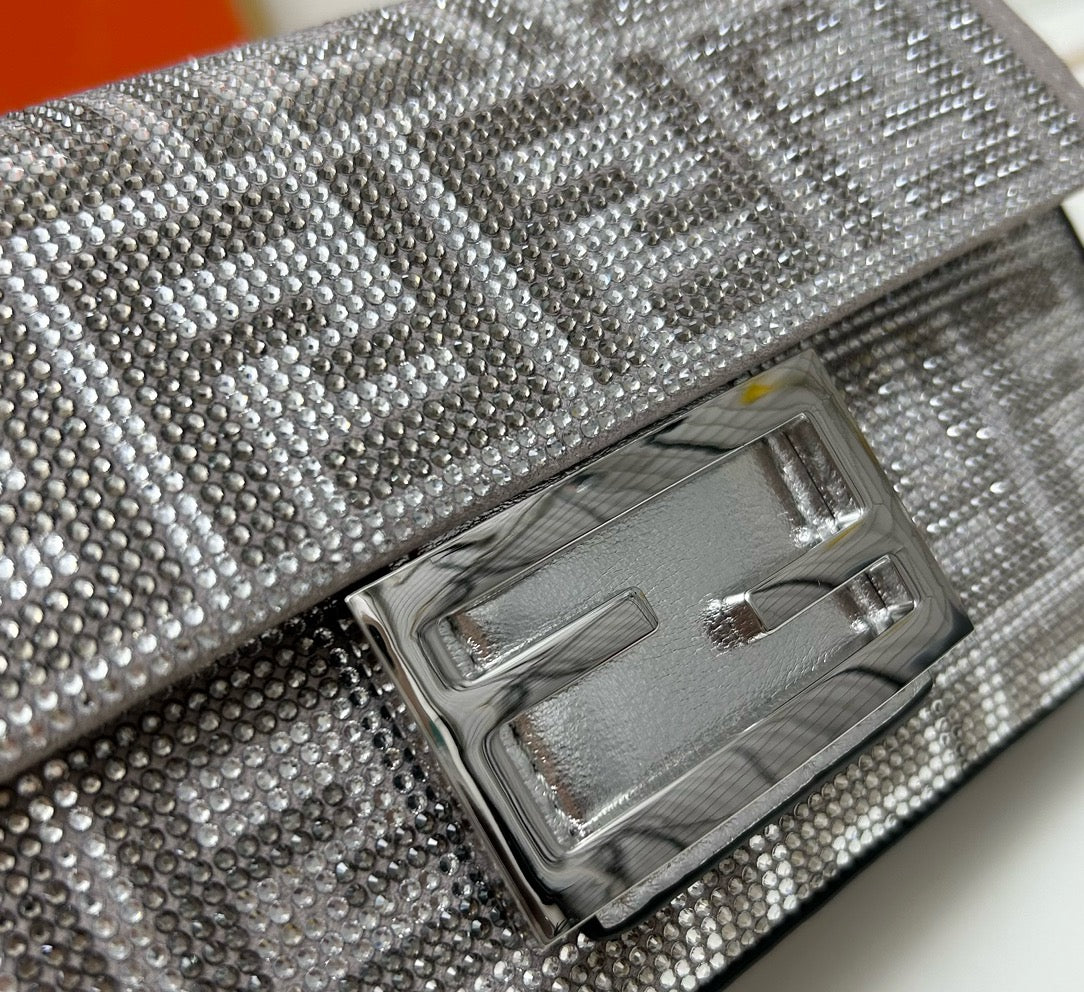 FENDI - Big Baguette Bag in Crystal FF Motif