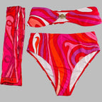 PUCCI - Patterned Halterneck bikini Swimsuit
