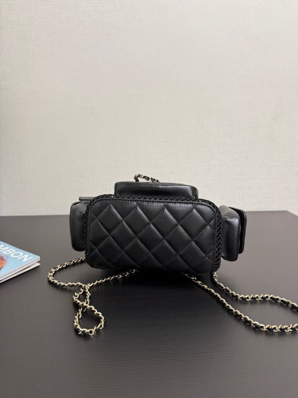 CHANEL - Chanel Mini Caviar Urban Spirit Backpack