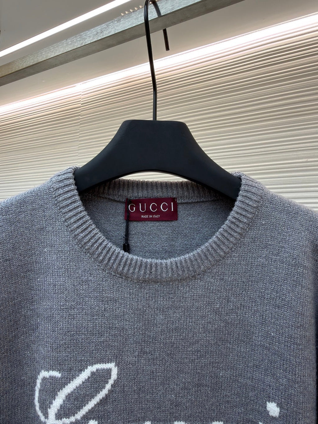 GUCCI  - Knit wool jumper with intarsia unisex